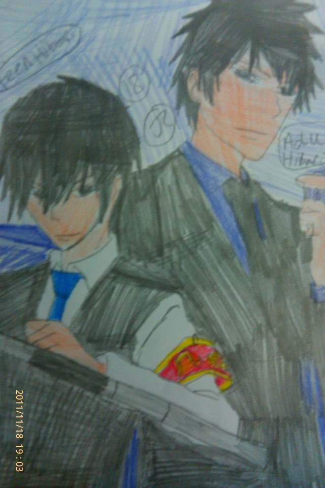 KHR teen Hibari and Adult Hibari