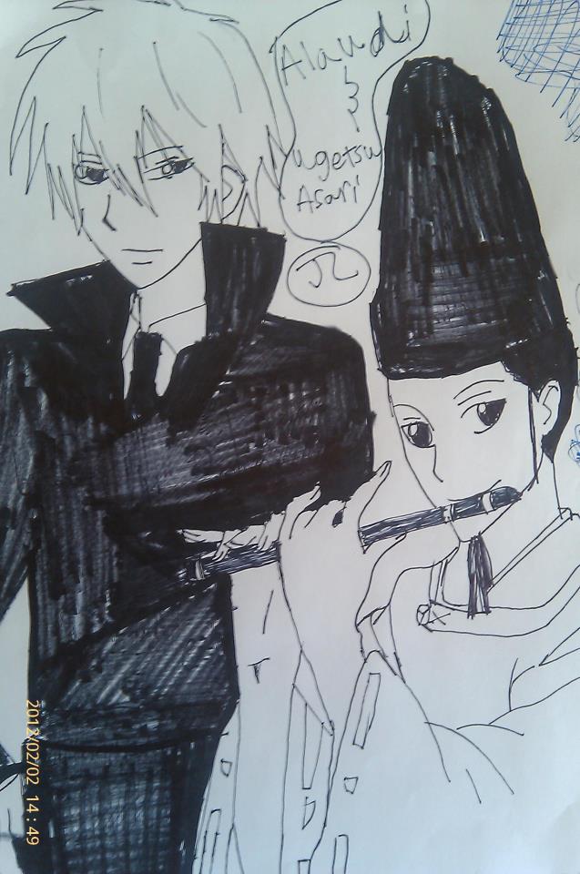 KHR i draw Alaudi and ugetsu Asari