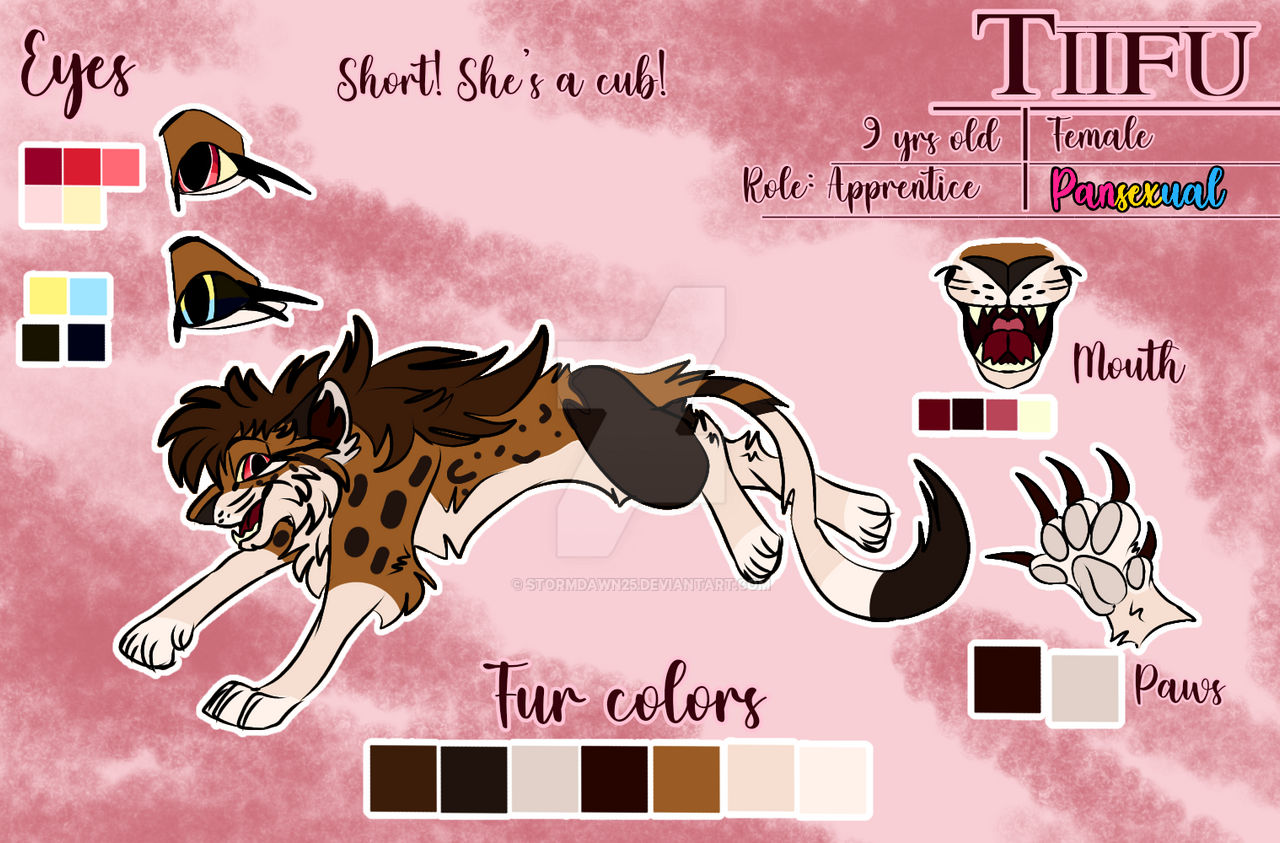 Tiifu reference sheet by StormDawn25 on DeviantArt