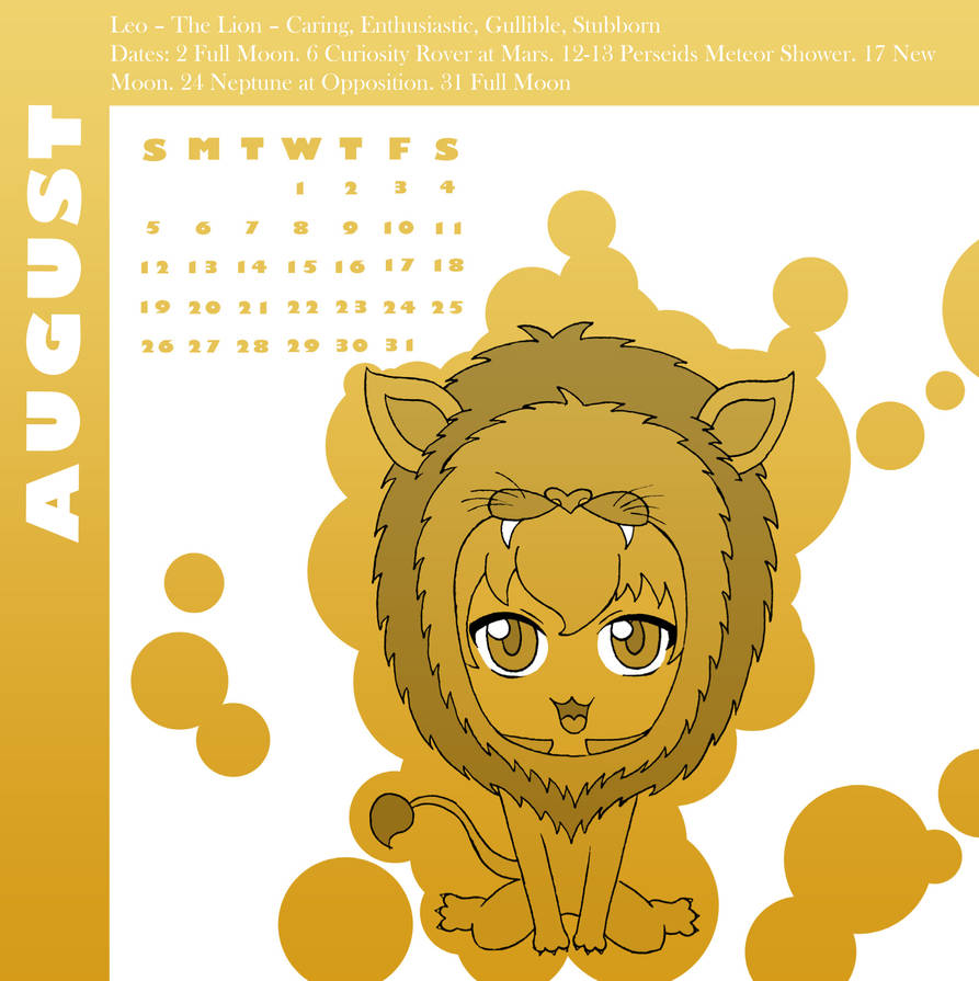 Chibi Zodiac Calendar Leo By AkaTheMousse On DeviantArt chibi-zodiac-calendar-leo-by-akathemousse-on-deviantart