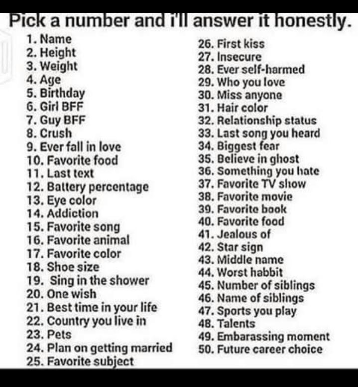 Pick a number