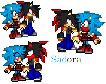 Sadora sprites 1,2 and 3