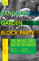 Community Garden Party Poster