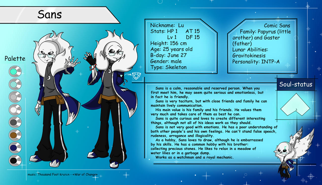 Sans Reference Model Luna!Sans Reference Sheet by LunaDarkfox on DeviantArt
