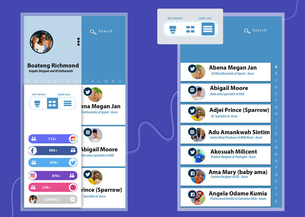 CONTACT UI DESIGN WITH A PROTOTYPE by Spyartt on DeviantArt