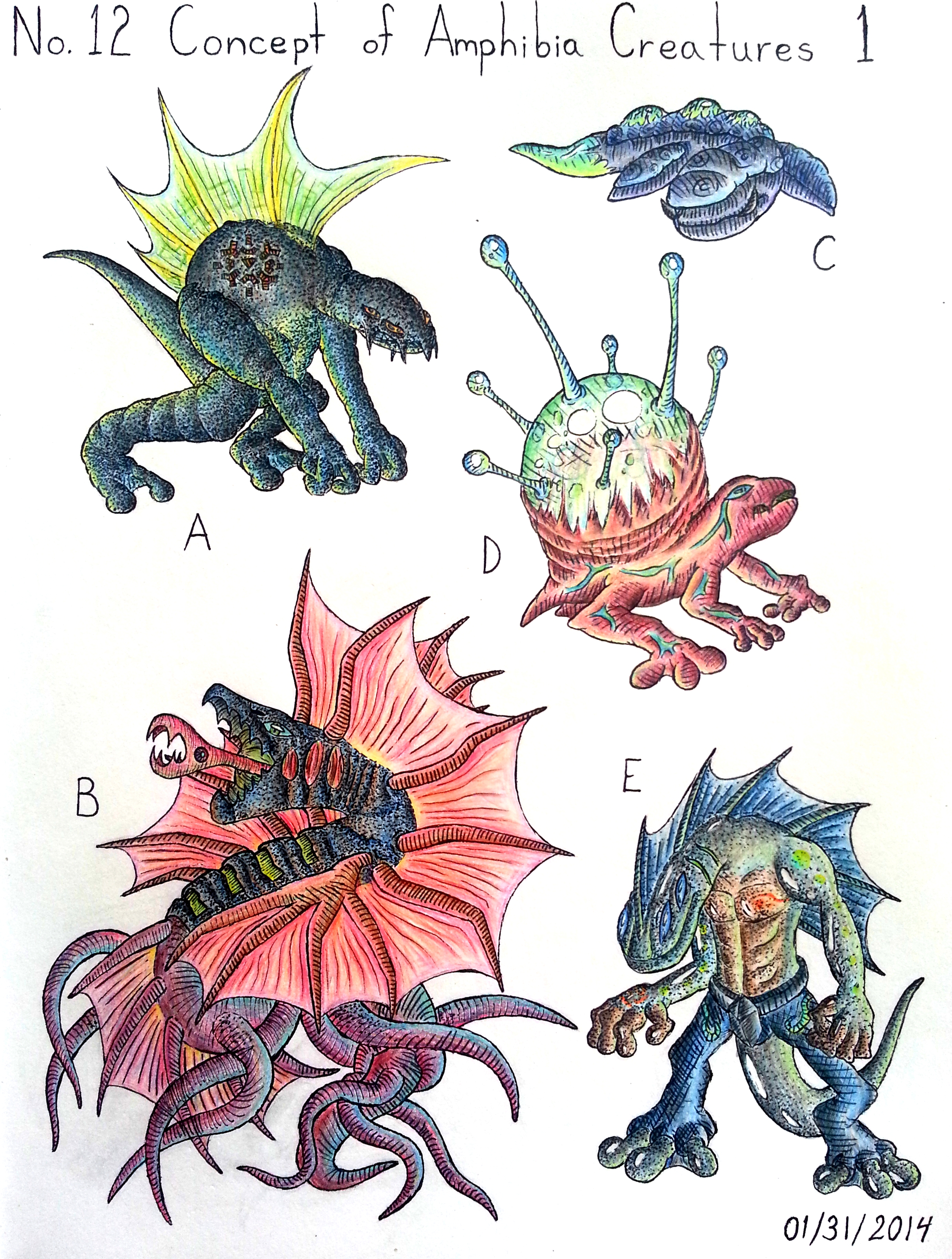 Concept of Amphibia Creatures 1