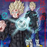 SSJ2 Son Gohan Black Spandex Outfit Illust