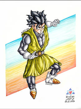 Son Gohan - Great Saiyaman - Watercolor Illust