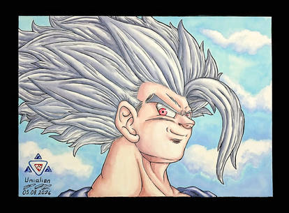 Beast Gohan - Headshot Watercolor Painting
