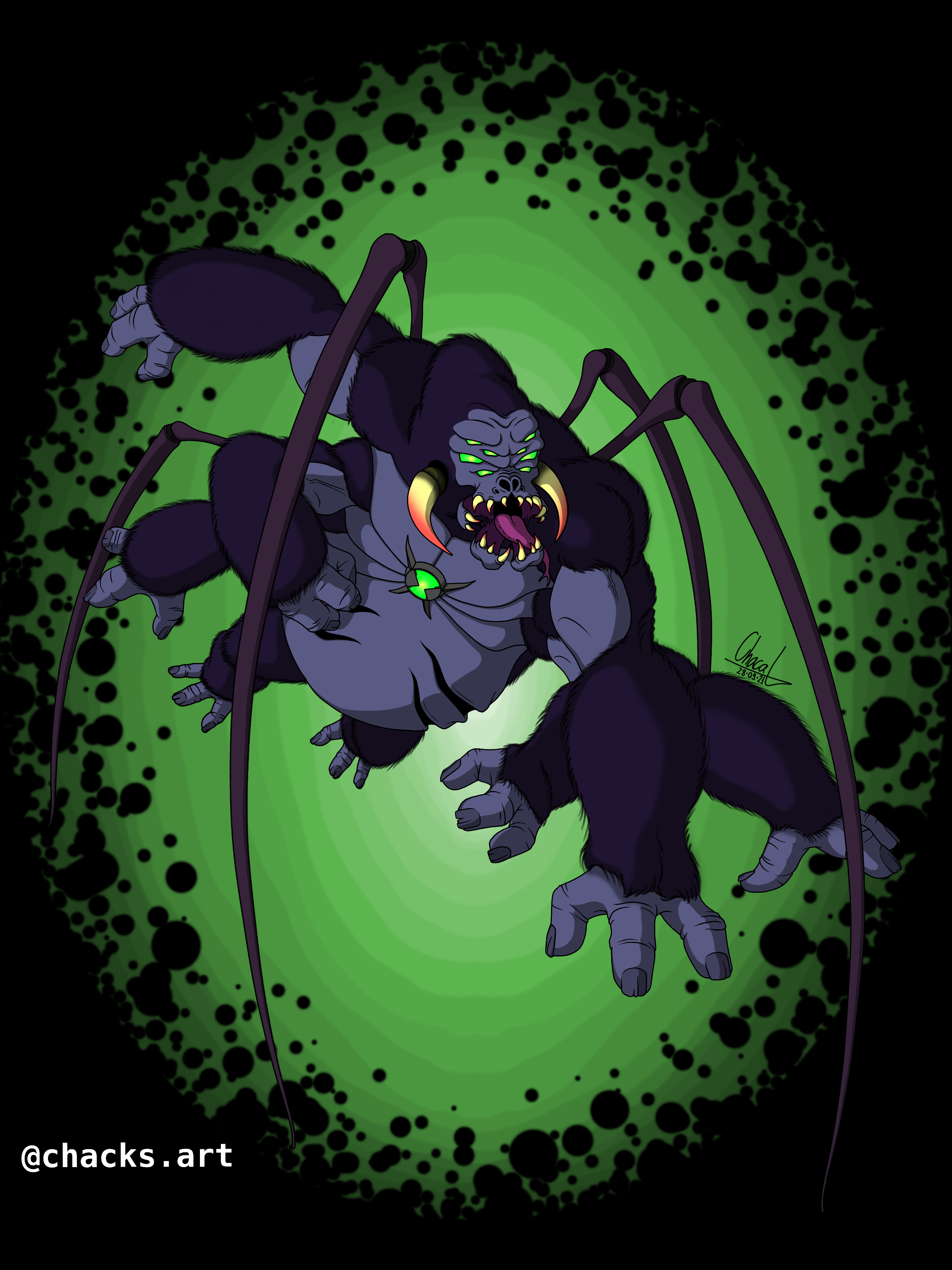 Desenhos do Edu: macaco aranha supremo (ben 10 )