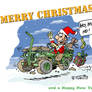 Willys jeep MB Christmas card