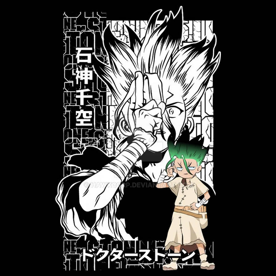 Design Vector Premium Anime Senku (ex) by HawkCorp on DeviantArt