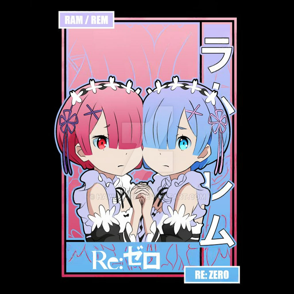 Design Vector Premium Anime Ram Rem (ex) by HawkCorp on DeviantArt