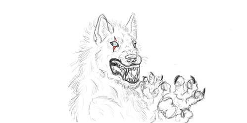 Sketchbook werewolf