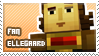 Ellegaard fan stamp