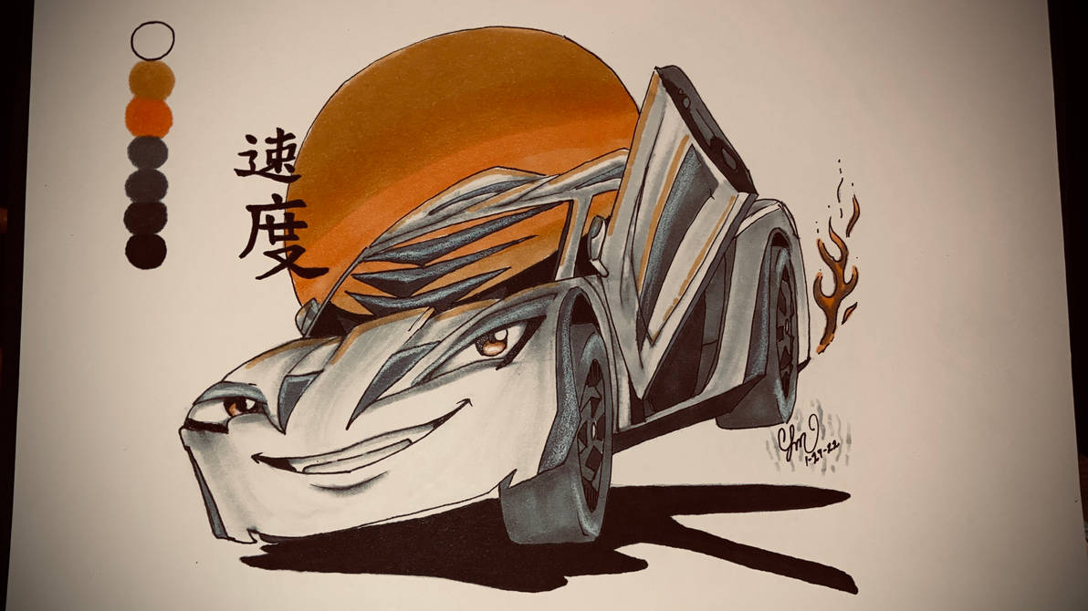Fast Characters Racing Drawing Speed // Car Character Sketch by CLMartwork on DeviantArt