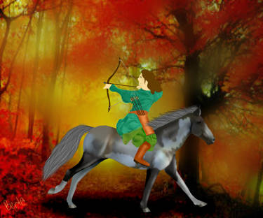 Galloping Acher (The archer being me)