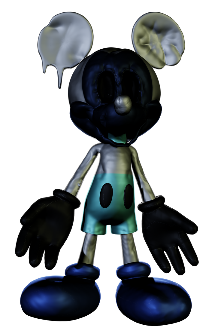 Gen 1 Photo-Negative Mickey render/full body by pillallala on DeviantArt