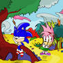 Classic Sonic + Amy