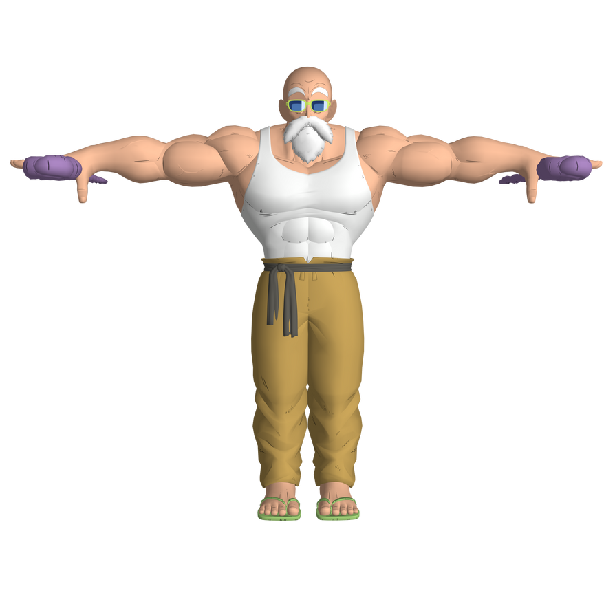 DBFZ Master Roshi Buff (Render 3D) 4K by HiGuys920 on DeviantArt