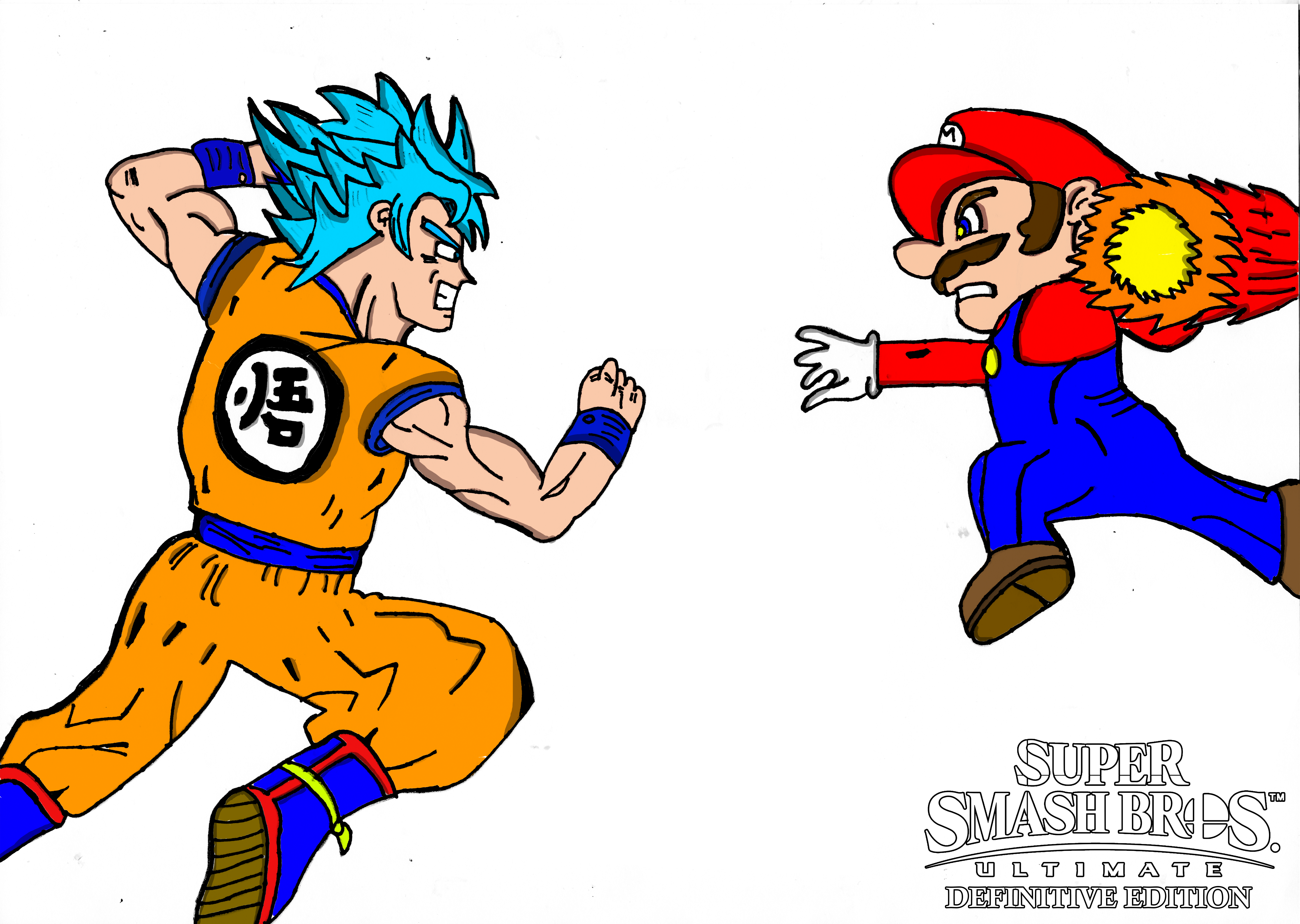 SSB Project Multiverse - Mario VS Goku (Art) by HiGuys920 on DeviantArt