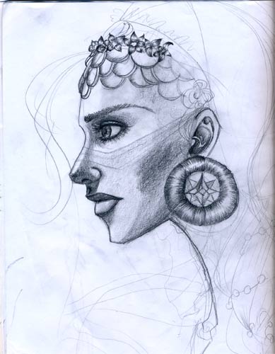 Side Face Drawing By Goldendune On Deviantart