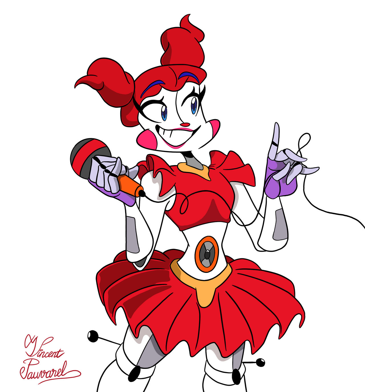 Stylized Circus Baby FnaF Sister Location Fanart By VincentPauv On stylized-circus-baby-fnaf-sister-location-fanart-by-vincentpauv-on