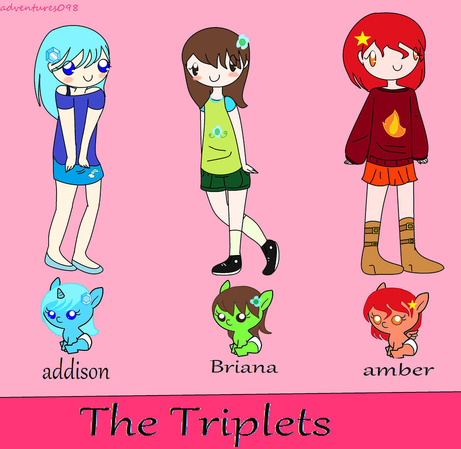 Triplets Deviantart The Triplets by adventures098 on DeviantArt