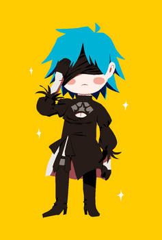 AU that everything is same but 2D wears 2B's costu