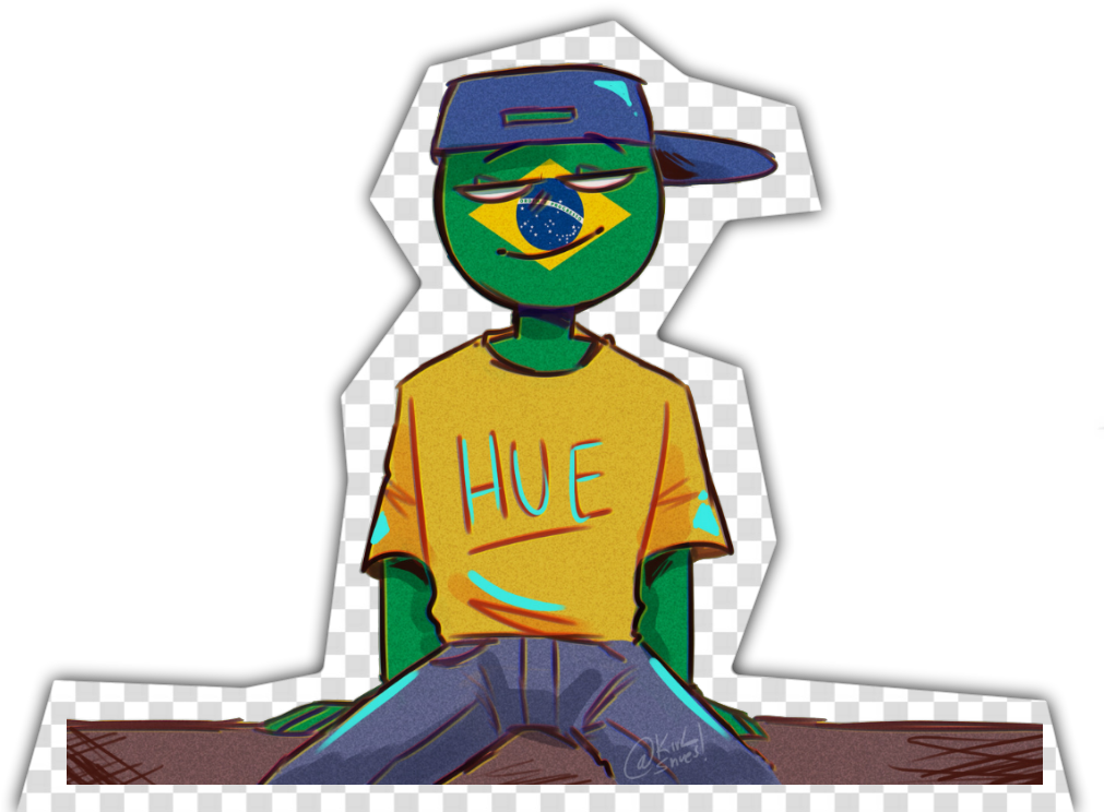 Countryhumans-brasil-brazil-verde-green-render-cou by agotifacherito6 on  DeviantArt