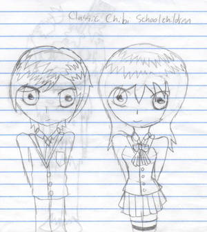 Classic Chibi School Childern