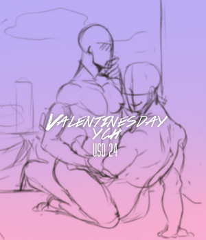 Yaoi Valentines YCH Closed ( Points and Paypal )