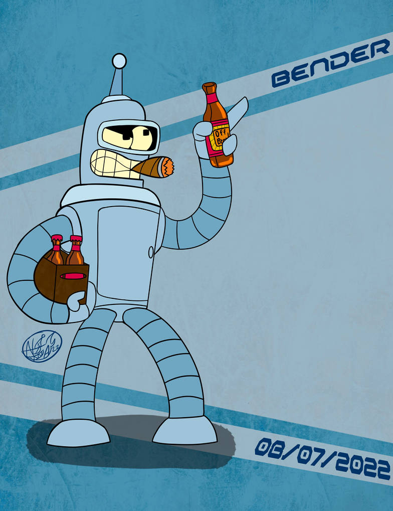 Robo-August-7-BENDER by SharkaneNoa on DeviantArt