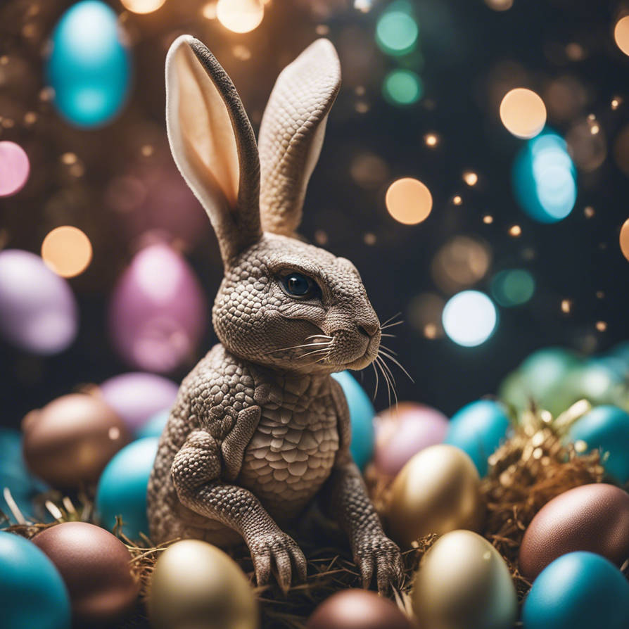 Reptilian Easter bunny by RobRahs on DeviantArt