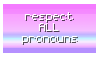 Respect All Pronouns Stamp