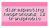 Don't Be A Transphobe Stamp