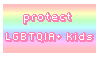 Protect LGBTQIA+ Kids Stamp by oceanstamps