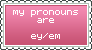 EY Pronouns Stamp (pink)