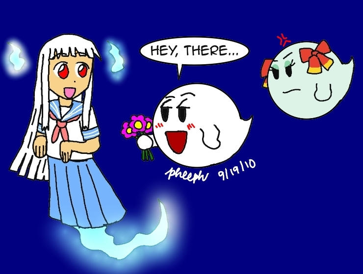 Sayo and the Boo by pheeph on DeviantArt