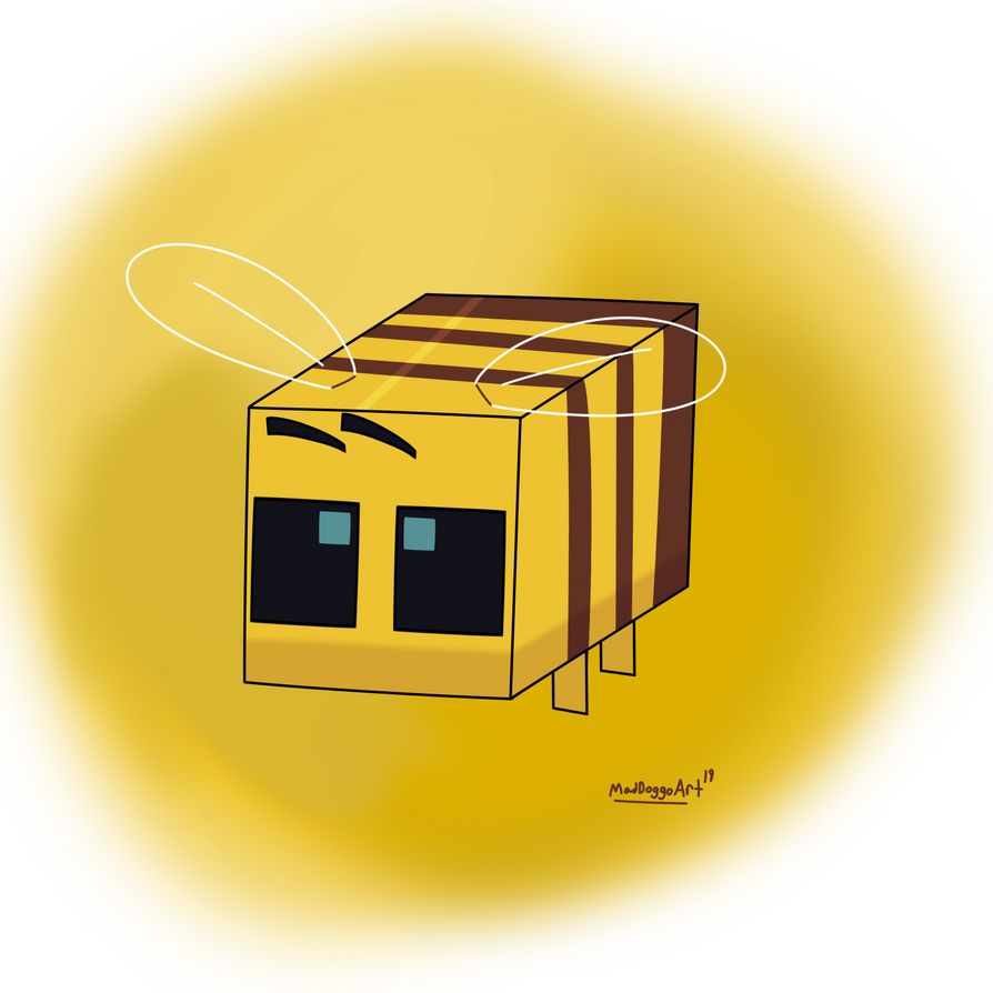 Minecraft Bee by MadDoggoArt on DeviantArt