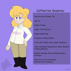 Catherine Kazerov by MadDoggoArt
