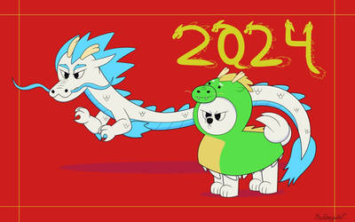 Lunar New Year 2024 by MadDoggoArt