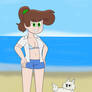 Michelle At The Beach