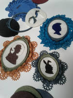 Felt Silhouette Brooches In Progress