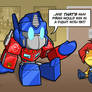 Optimus with Lion-O