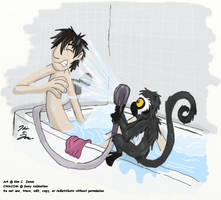 Flint and Steve takes a Bath