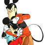 Mickey get's a Noogie