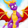Spyro in the clouds