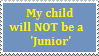 Stamp: No Juniors here