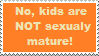 Stamp: Kids aren't sexual